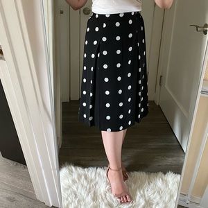 NEW knee-length polka dot skirt